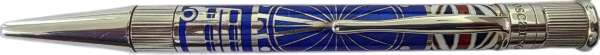 David Oscarson London Guilloche Blue Ballpoint #1